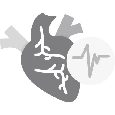 kalp kardiyogram çizgi simgesi, vektör illüstrasyonu, eps ve doğrusal arkaplan vektör grafikleri, düzenlenebilir felç