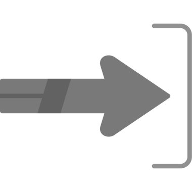 Sağa çevir düz vektör simgesi