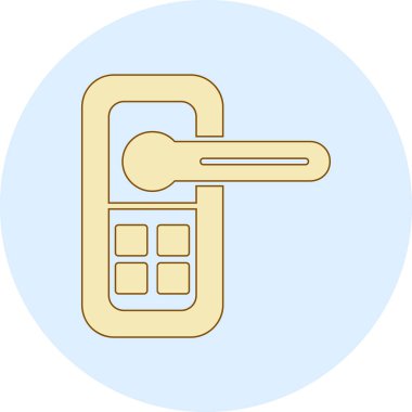 Anahtar. Web simgesi basit illüstrasyon