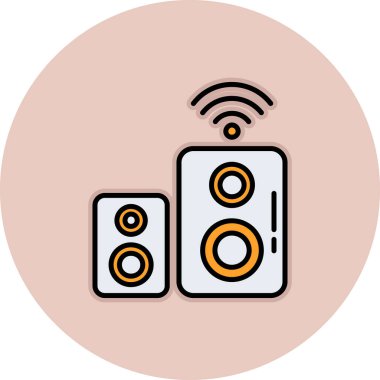 Bir müzik çalar simgesinin illüstrasyonu.