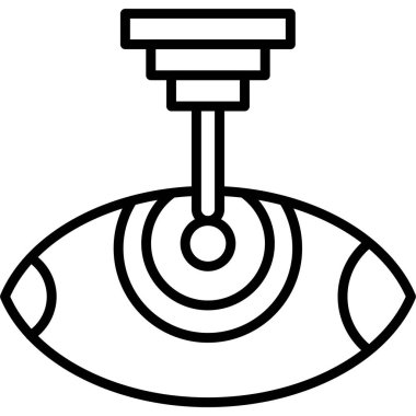Göz simgesi, vektör illüstrasyonu