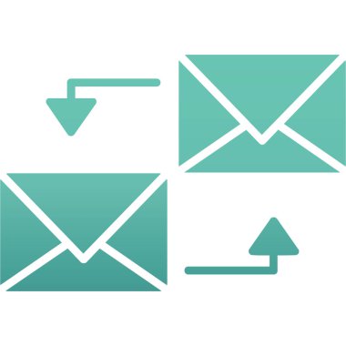 e- posta simgesi vektörü ağ için izole ve beyaz arkaplan