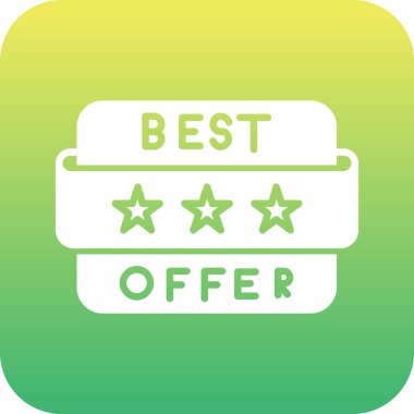 soyut olarak izole edilmiş en iyi teklif simgesi