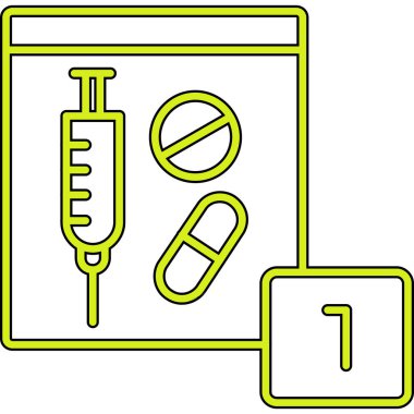 Basit vektör illüstrasyon tıbbi simgesi