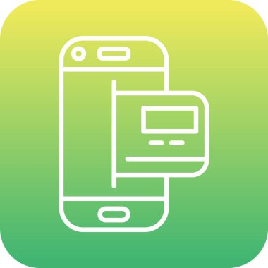 Benzersiz mobil uygulama vektör simgesi