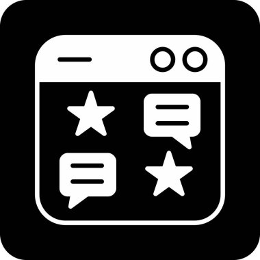 mobil geribildirim simgesi, vektör illüstrasyonu