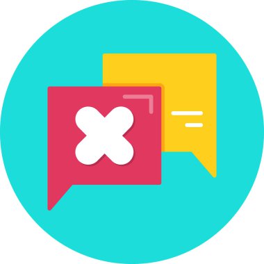 Konuş. Web simgesi basit illüstrasyon