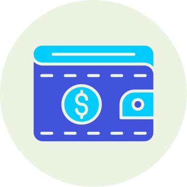 cüzdan ikonu vektör illüstrasyonu