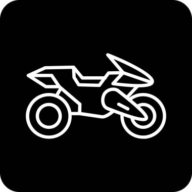 motosiklet simgesi vektör illüstrasyonu