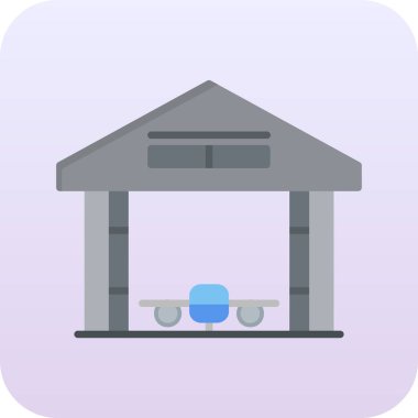 tren simgesi, basit vektör illüstrasyonu