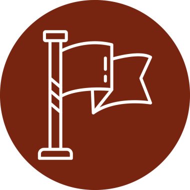 bayrak simgesi, vektör illüstrasyonu