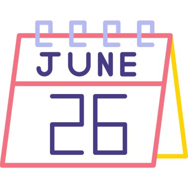 takvim çizgisi ve vektör simgesi