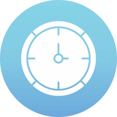 Saat simgesi vektör illüstrasyonu