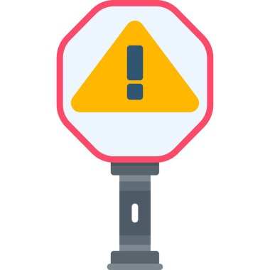 uyarı simgesi, vektör illüstrasyonu