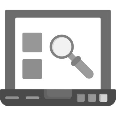 Büyüteç ile dizüstü bilgisayar