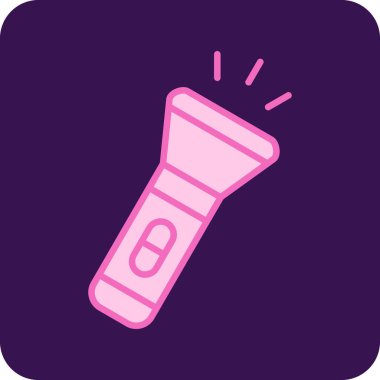 el feneri. Web simgesi basit illüstrasyon