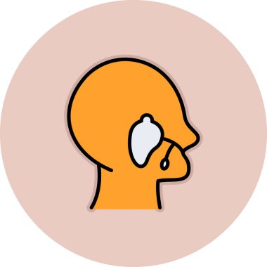 Sakallı ve bıyıklı bir adamın vektör çizimi