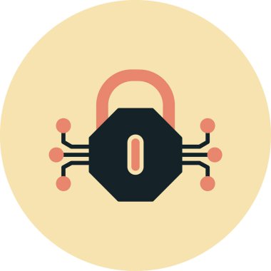 güvenlik kilidi vektör simgesi