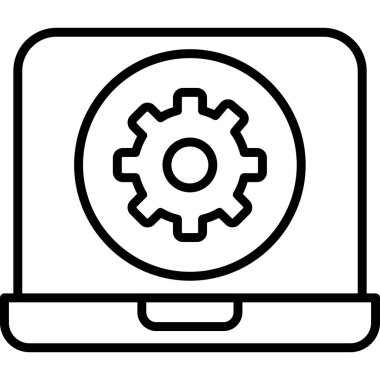 bilgisayar vektör illüstrasyonu, simge