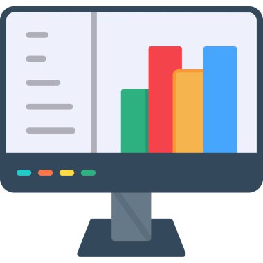 veri analizi. Basit bir çizim. Web simgesi