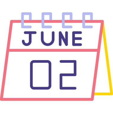 Takvim simgesi tasarımı, vektör illüstrasyonu