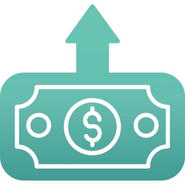 Banka makine vektör simgesi. biçim iki renkli düz sembol, yumuşak mavi renkler, yuvarlak açılar, beyaz arkaplan.