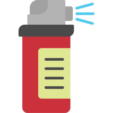 Şişe içecek ikonu düz stil