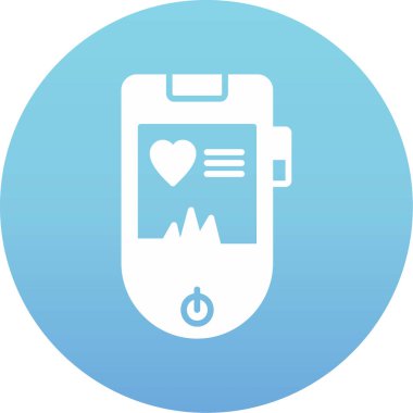 Kalp. Web simgesi basit tasarım