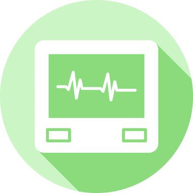 kardiyogram vektör simgesi modern illüstrasyon