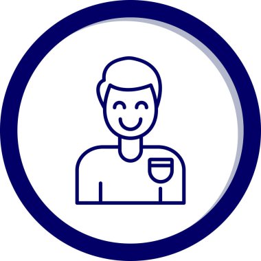 Kahve simgesinin vektör illüstrasyonu