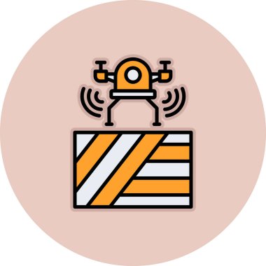 uydu simgesi vektör illüstrasyonu