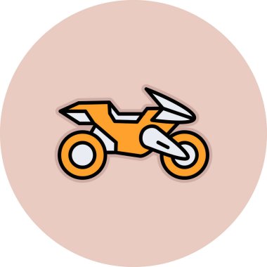 motosiklet simgesi vektör illüstrasyon tasarımı