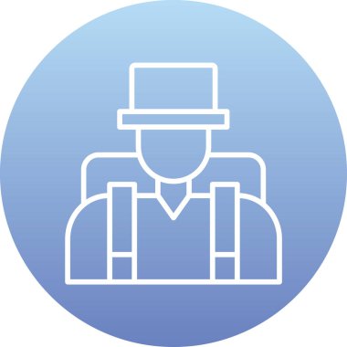 Adam simgesi. Adam vektör simgesi web için basit örnek