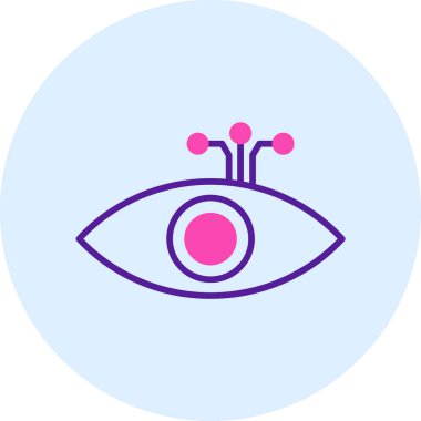 Göz simgesi vektör illüstrasyonu