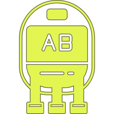 sırt çantası simgesi vektör illüstrasyonu