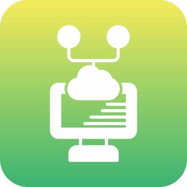 Bulut hesaplama. Web simgesi