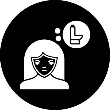 Maskeli bir kadının vektör çizimi