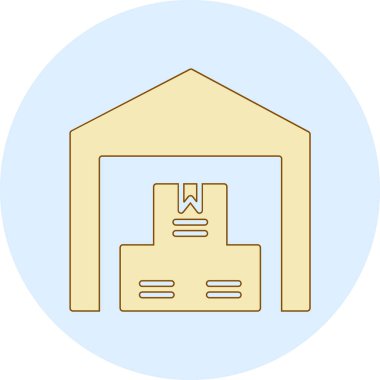 Bir ev simgesinin vektör illüstrasyonu