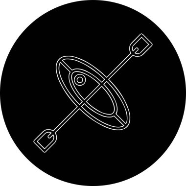 Benzersiz Kürek Vektörü Kabartma Simgesi