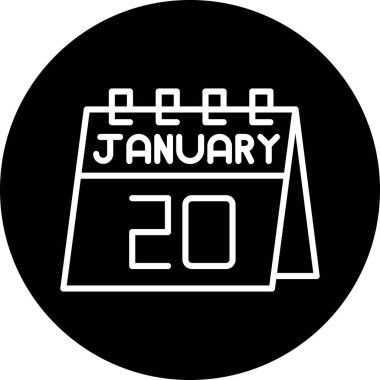 Takvim simgesi vektör illüstrasyonu