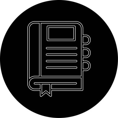 Kitap simgesinin vektör illüstrasyonu