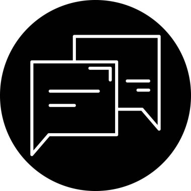 Bir sohbet kabarcık vektör çizim