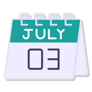 Takvim simgesi vektör illüstrasyonu