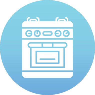 Mutfak ağ simgesi vektör illüstrasyonu