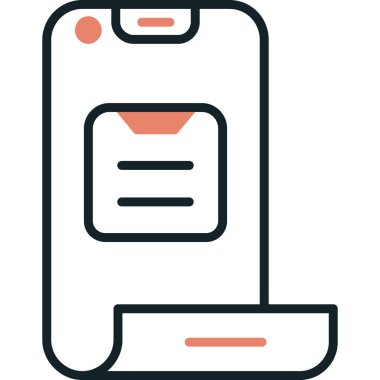 Cep telefonu. Basit resimleme