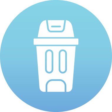 çöp simgesi vektör illüstrasyonu