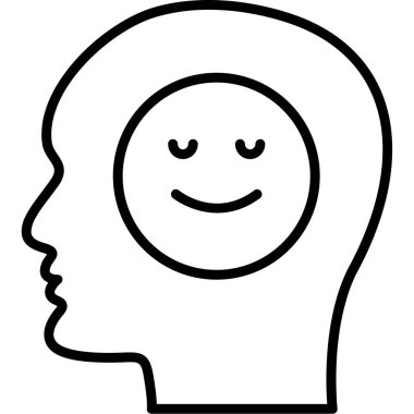 Konuşma balonu vektör illüstrasyonlu insan kafası