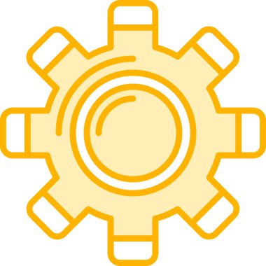 Dişliler. Web simgesi vektör illüstrasyonu