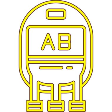 Otobüs. Web simgesi basit illüstrasyon