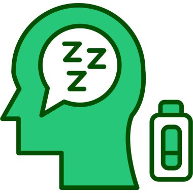 uyku modern simge, vektör illüstrasyon